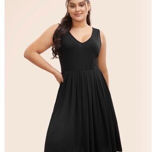 Bloomchic Elegant Black Sleeveless Dress